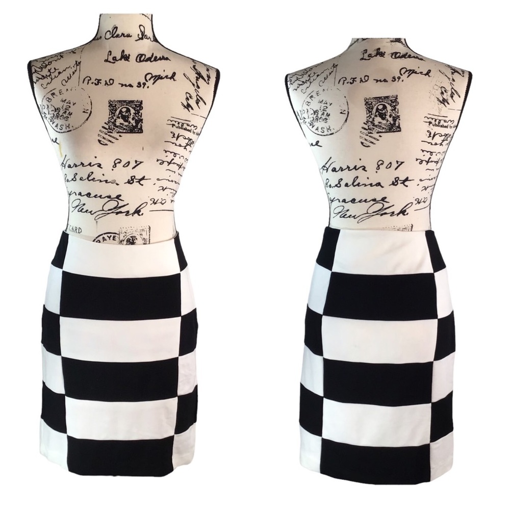 Leyla - Woman’s Color Block Pencil Skirt | Sz. 6